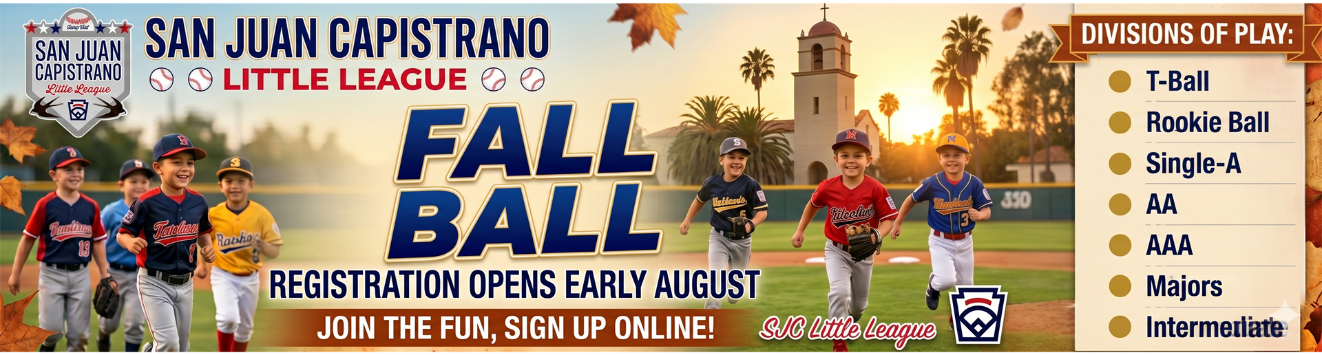 Fall Ball Registration Coming Soon